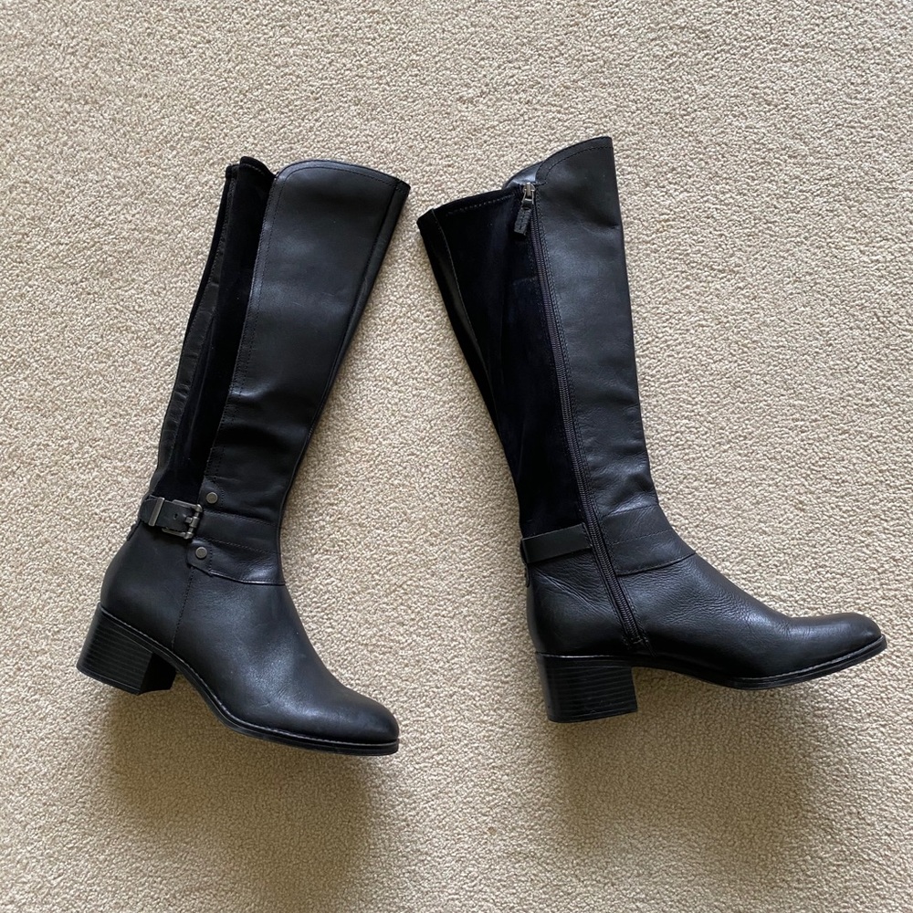 Franco Sarto Liora Riding Boots Leather/Suede